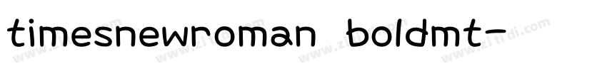 timesnewroman boldmt字体转换